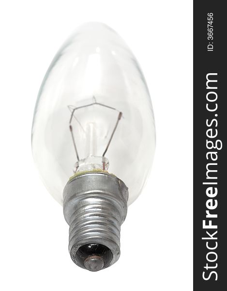 Modern electric lamp on a white background