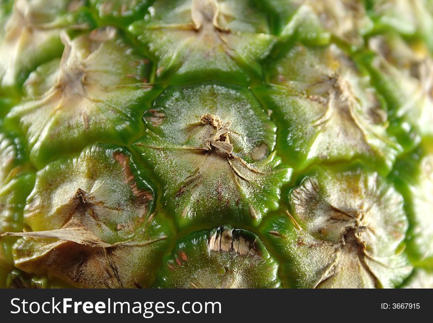 Pineapple close up. Pineapple texture.