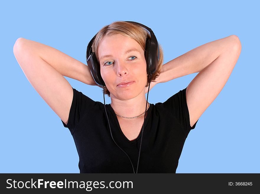 Women listening music