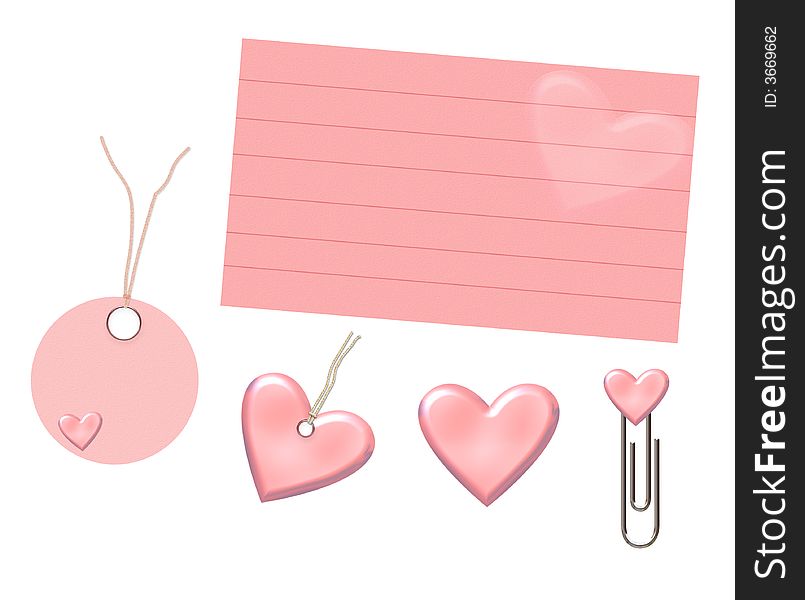 Light-pink valentine set