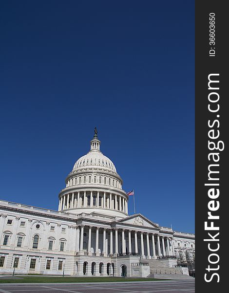 US Capitol Building east facade. US Capitol Building east facade