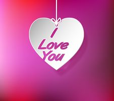 Heart I Love You Royalty Free Stock Images