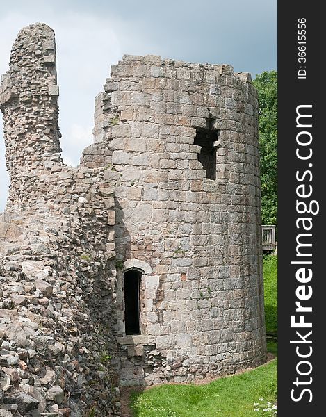 Whittington castle in shropshire in england. Whittington castle in shropshire in england