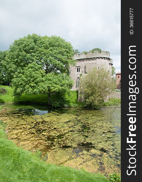 Whittington castle in shropshire in england. Whittington castle in shropshire in england