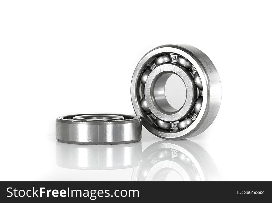 ball bearing, isolated over white