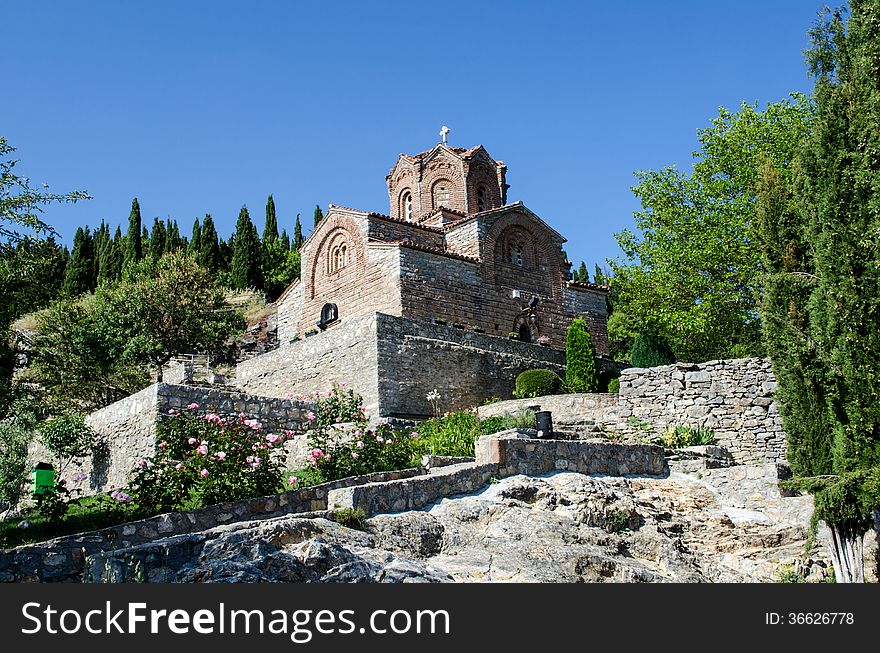 Orthodox church Saint Jovan Kaneo in Ohrid, Macedonia