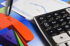 Chart, Calculator & Pen Royalty Free Stock Images Chart, Calculator & Pen Royalty Free Stock Images