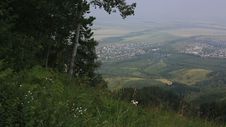 Panorama Balneological Resort Belokurikha From Mount Tserkovka. Royalty Free Stock Image Panorama Balneological Resort Belokurikha From Mount Tserkovka. Royalty Free Stock Image