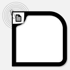 Text Box With Notes Icon And Paper Clip Stock Image Text Box With Notes Icon And Paper Clip Stock Image