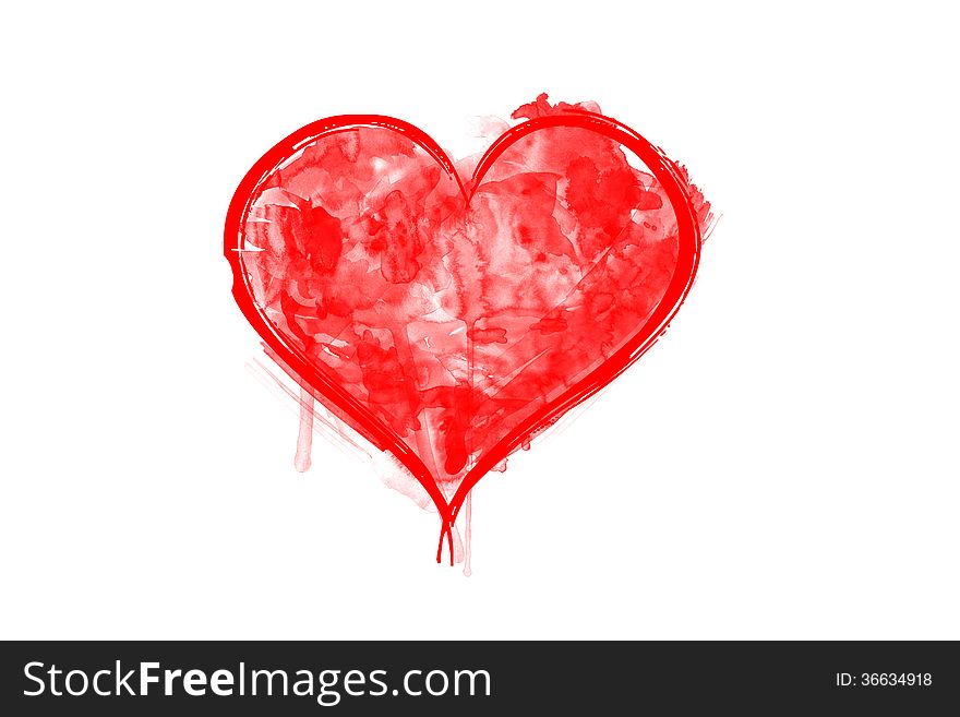 Valentines day red hearts in a white background. Valentines day red hearts in a white background