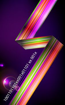 Designed Abstract Light Background  With Technology Lines. Stock Images