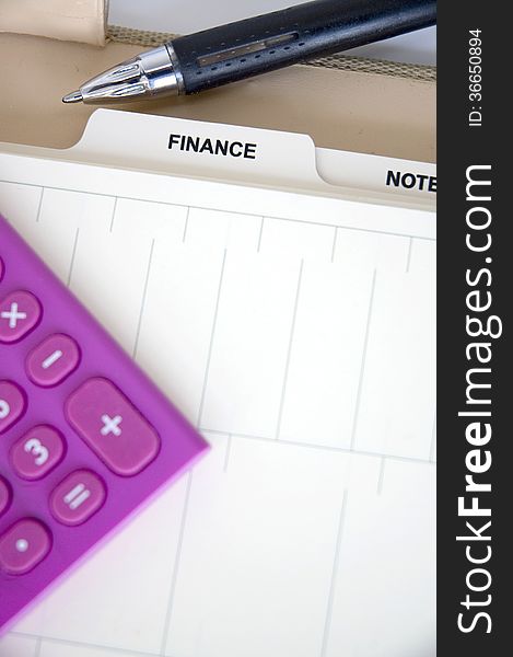 Open finance page of planner