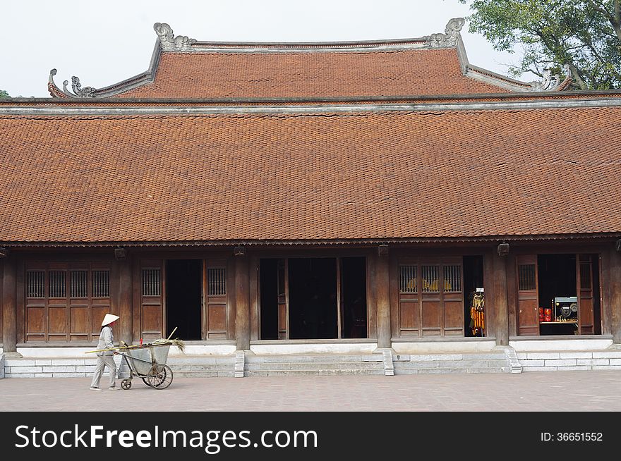 Temple of literature, temple of Confucius in Hanoi, northern Vietnam.