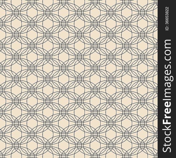 Dark Circles Abstract Pattern on Beige. This is file of EPS10 format.