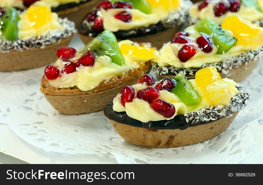 Delicious vanilla and fruit cookies. Delicious vanilla and fruit cookies