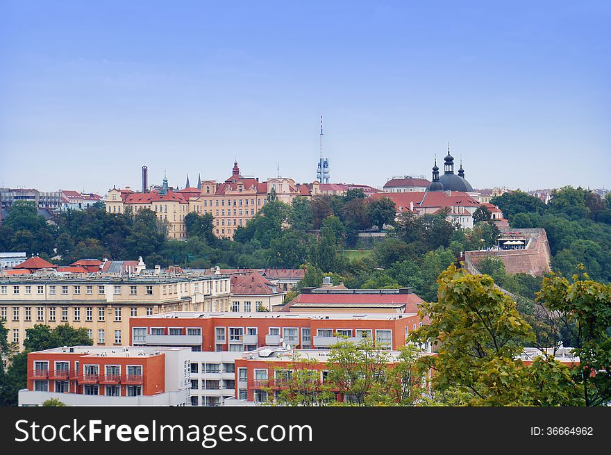 Prague City View From Vysehrad