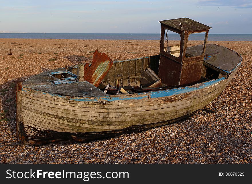 Boat On Desert