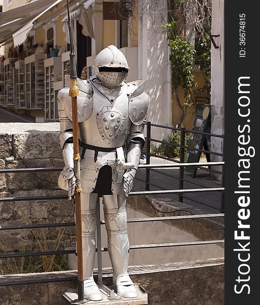 Medieval knight vintage european full body armor suit photo. Medieval knight vintage european full body armor suit photo.