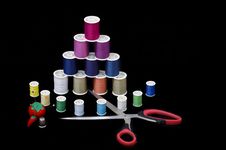 Sewing Supplies Stock Image