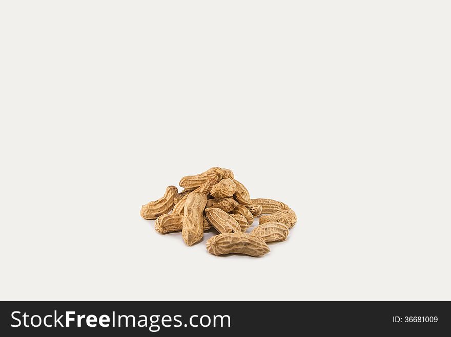 Boil bean with white background