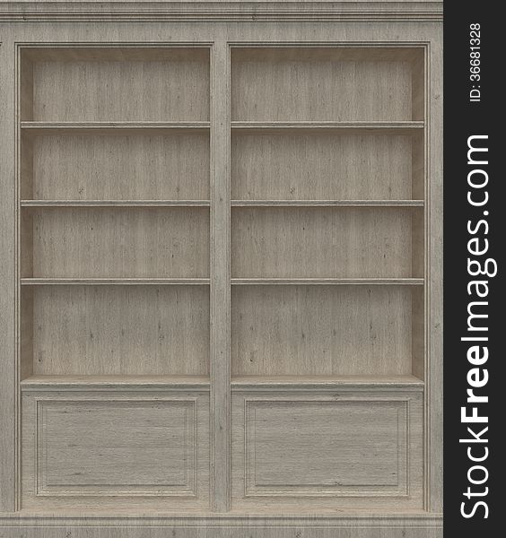 White Oak Wooden book shelf