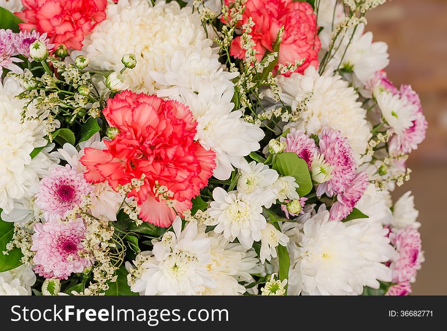 Close up beautiful flower for wedding decoration