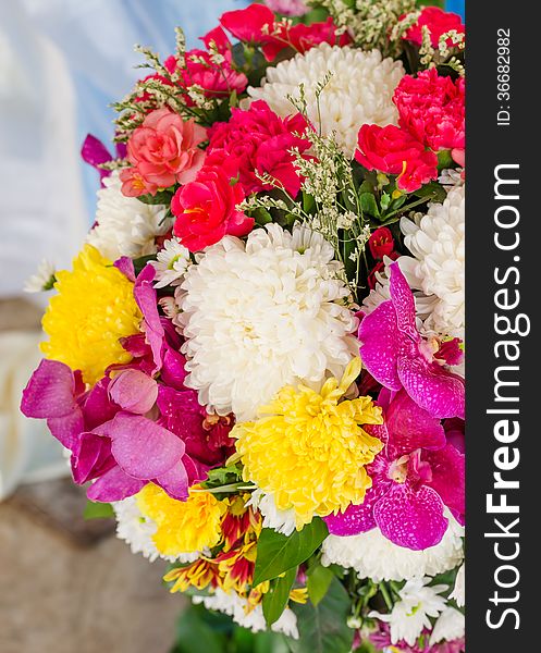 Close up beautiful flower for wedding decoration