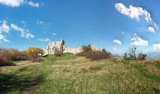 Ruins Of Of An Ancient Fortress On A Plateau Mangup Kale. Ukraine, Crimea Stock Images Ruins Of Of An Ancient Fortress On A Plateau Mangup Kale. Ukraine, Crimea Stock Images
