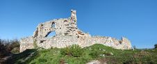 Ruins Of Of An Ancient Fortress On A Plateau Mangup Kale. Ukraine, Crimea Royalty Free Stock Photo