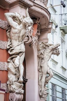Architectural Details Of Lvov Lviv, Ukraine Royalty Free Stock Image Architectural Details Of Lvov Lviv, Ukraine Royalty Free Stock Image