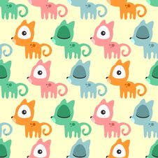 Seamless Pattern With Cute Kittens Stock Photography Seamless Pattern With Cute Kittens Stock Photography