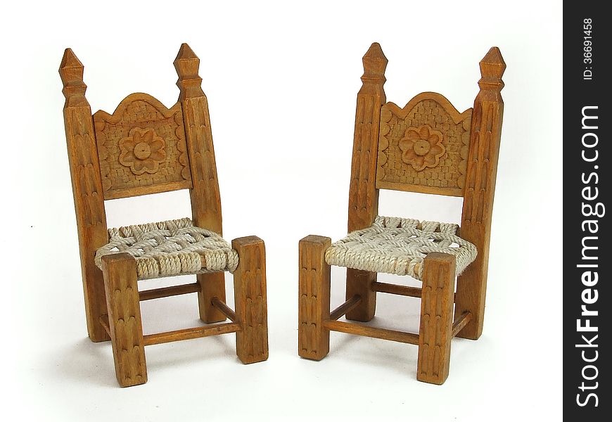 Pair Miniature Chairs