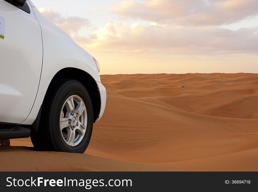 Explore the sand dunes in Dubai, UAE. Explore the sand dunes in Dubai, UAE
