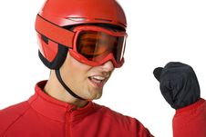 Happy Young Skier Stock Photography