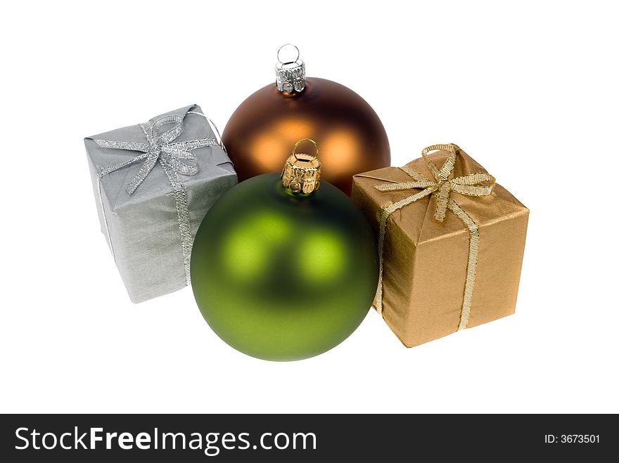 Christmas decoration isolated on a white background