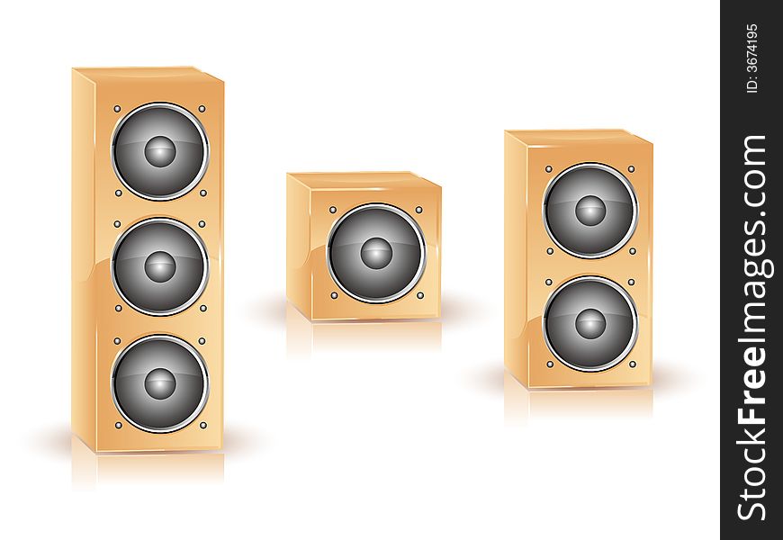 Icon. Great loud speakers. Isolated on white. Icon. Great loud speakers. Isolated on white.
