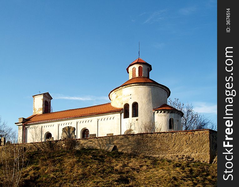 Rotunda of st. Petr and Pavel in the Zelkovice - Czech Republic. Rotunda of st. Petr and Pavel in the Zelkovice - Czech Republic.