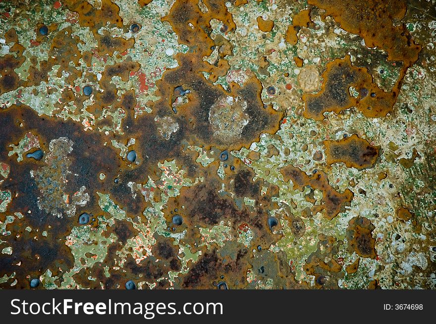 Abstract background of rusted steel