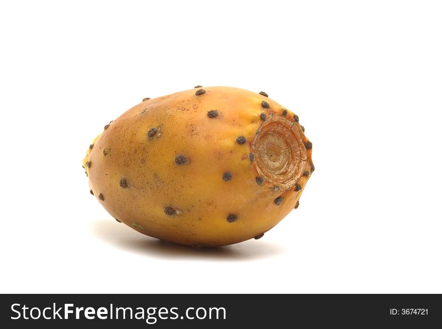 Fresh exotic fig on white background