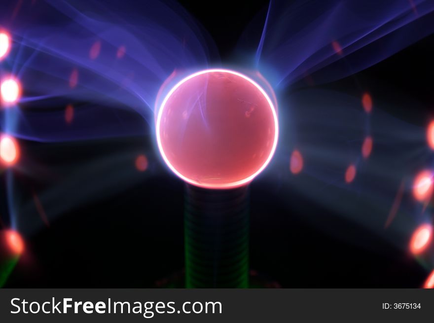 Plasma ball with nice effect.