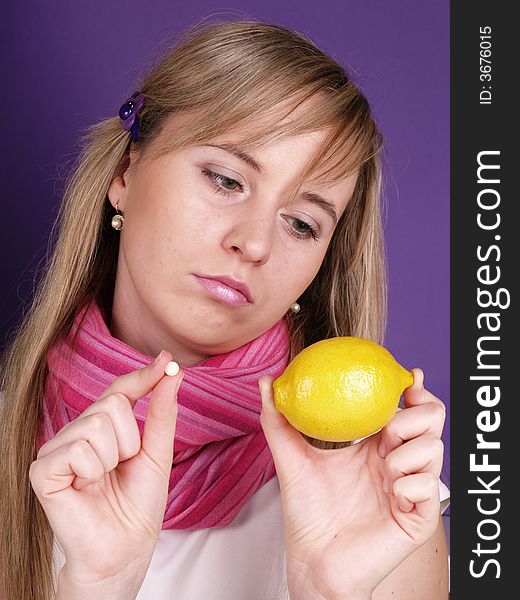 Girl With Lemon