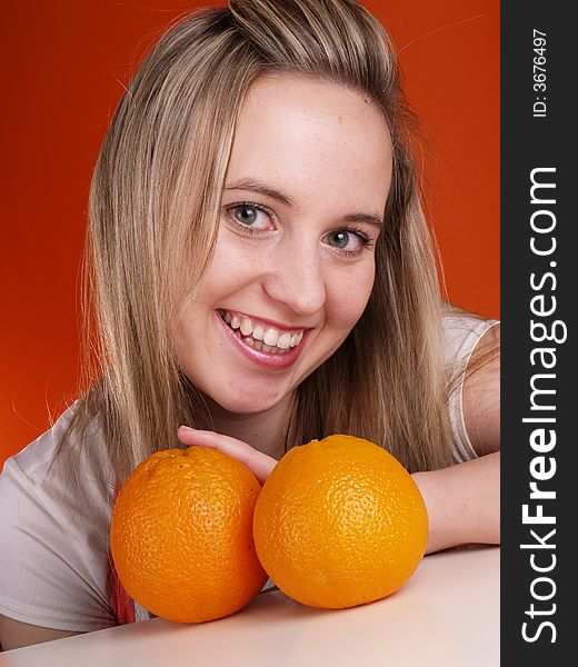 Girl With Oranges