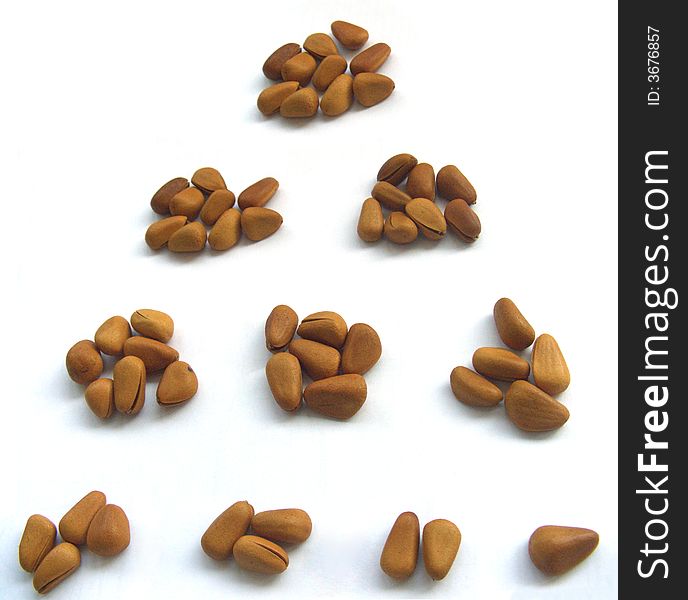 It is 1 to 10, build up by pine nuts.
See more my photos at :) http://www.dreamstime.com/Eprom_info. It is 1 to 10, build up by pine nuts.
See more my photos at :) http://www.dreamstime.com/Eprom_info