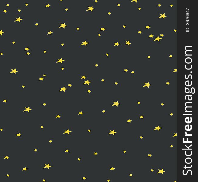 A black background with golden stars. A black background with golden stars.