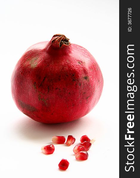 Pomegranate isolated in White Background