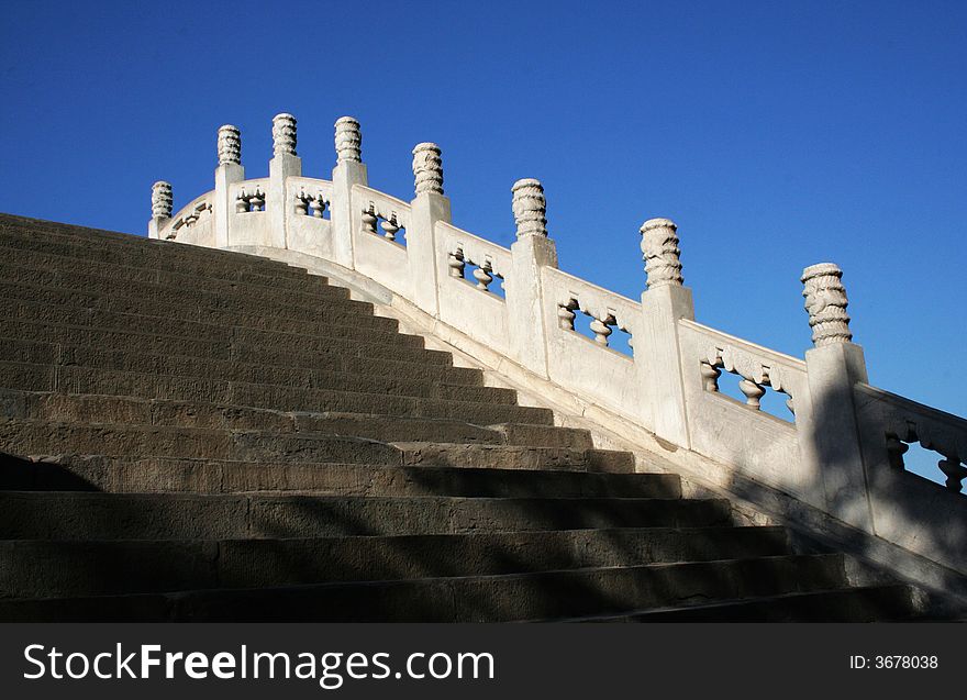 Stone bridge in summer palace in beijing