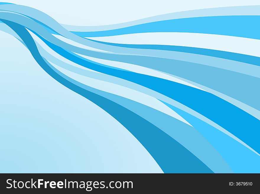 Vector illustration of abstract curves
