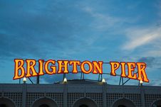 Brighton Pier Lights, England Stock Photography Brighton Pier Lights, England Stock Photography