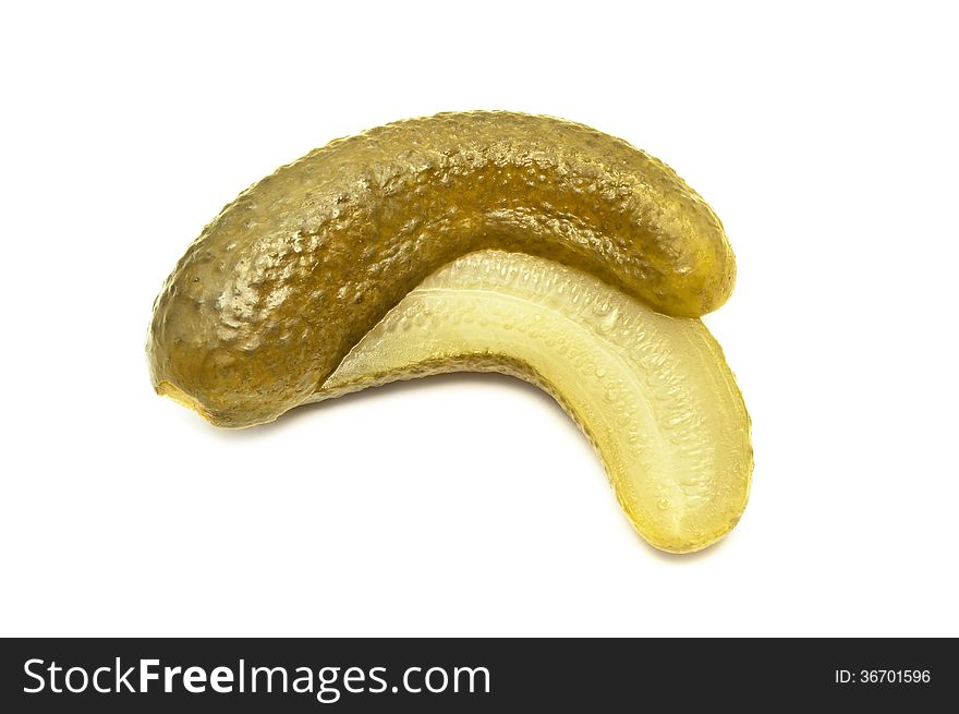 Cucumbers isolated on white background, pickles, Cucumbers