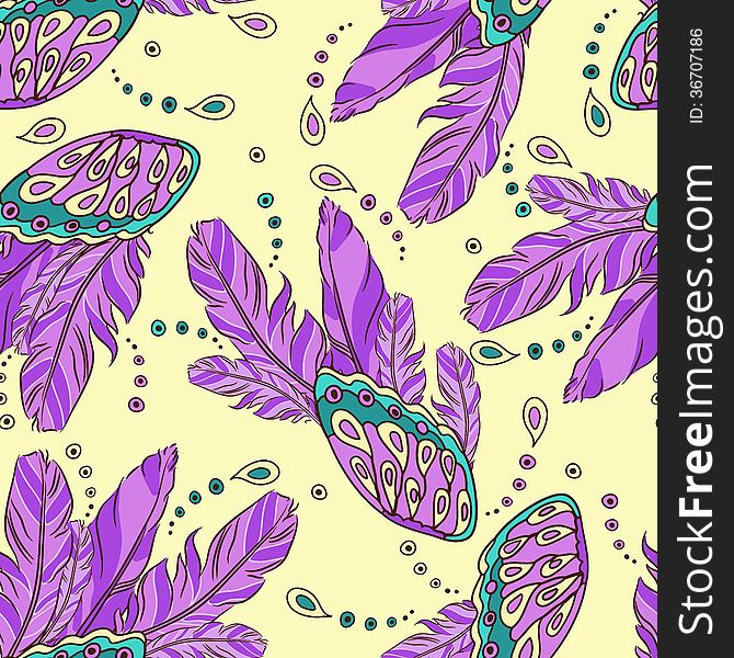Seamless pattern with colored butterflys wings. Seamless pattern with colored butterflys wings